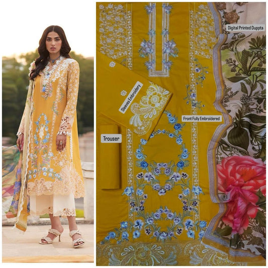 3PC Embroidered Lawn Suit
